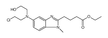 5-[(2-Chloroethyl)(2-hydroxyethyl)amino]-1-Methyl-1H-benzimidazole-2-butanoic Acid Ethyl Ester structure