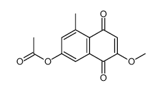 (7-methoxy-4-methyl-5,8-dioxonaphthalen-2-yl) acetate结构式