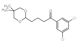 3',5'-DICHLORO-4-(5,5-DIMETHYL-1,3-DIOXAN-2-YL)BUTYROPHENONE Structure