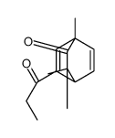 2,2,4-trimethyl-6-propanoylbicyclo[2.2.2]octa-5,7-dien-3-one结构式