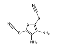 (3,4-diamino-5-thiocyanatothiophen-2-yl) thiocyanate Structure