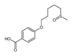 4-(5-methylsulfinylpentoxy)benzoic acid结构式