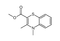 methyl 3,4-dimethyl-1,4-benzothiazine-2-carboxylate结构式