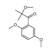 1-(2,5-dimethoxyphenyl)-2-methoxy-2-methylpropan-1-one Structure