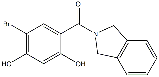 (5-bromo-2,4-dihydroxyphenyl)(isoindolin-2-yl)methanone Structure