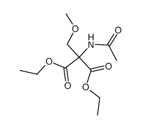 Methoxymethyl-acetamino-malonsaeure-diaethylester结构式