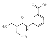 3-(2-ethylbutanoylamino)benzoic acid Structure