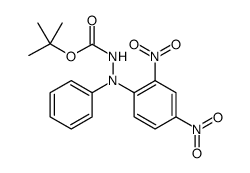 Hydrazinecarboxylic acid, 2-(2,4-dinitrophenyl)-2-phenyl-, 1,1-dimethylethyl ester Structure