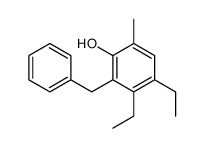 2-benzyl-3,4-diethyl-6-methylphenol Structure