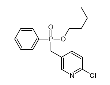 5-[[butoxy(phenyl)phosphoryl]methyl]-2-chloropyridine结构式
