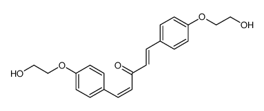 1,5-bis[4-(2-hydroxyethoxy)phenyl]penta-1,4-dien-3-one结构式