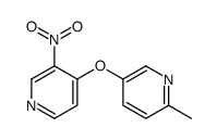 2-methyl-5-(3-nitropyridin-4-yl)oxypyridine结构式