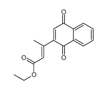 ethyl 3-(1,4-dioxonaphthalen-2-yl)but-2-enoate结构式