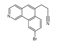 3-(9-bromobenzo[h]isoquinolin-6-yl)propanenitrile结构式