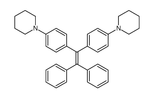 1-[4-[2,2-diphenyl-1-(4-piperidin-1-ylphenyl)ethenyl]phenyl]piperidine Structure