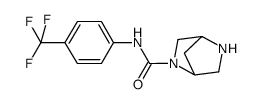 2,5-diaza- bicyclo[2.2. 1]heptane-2-carboxylic acid (4-trifluoromethyl-phenyl)-amide结构式