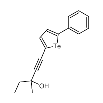 3-methyl-1-(5-phenyltellurophen-2-yl)pent-1-yn-3-ol Structure