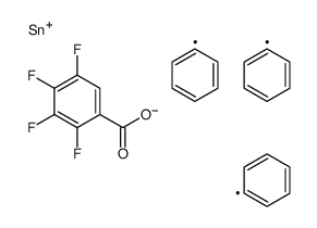 triphenylstannyl 2,3,4,5-tetrafluorobenzoate结构式