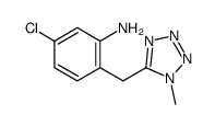 5-chloro-2-[(1-methyltetrazol-5-yl)methyl]aniline结构式