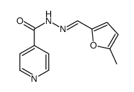 N-[(5-methylfuran-2-yl)methylideneamino]pyridine-4-carboxamide结构式