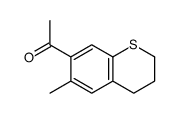 1-(6-methyl-3,4-dihydro-2H-thiochromen-7-yl)ethanone结构式