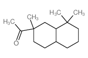 1-(2,8,8-trimethyldecalin-2-yl)ethanone结构式