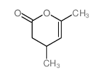 4,6-dimethyl-3,4-dihydropyran-2-one结构式