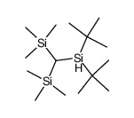 (Di-tert-butylsilyl)bis(trimethylsilyl)methan结构式