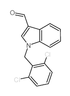 1-(2,6-Dichlorobenzyl)-1H-indole-3-carbaldehyde结构式