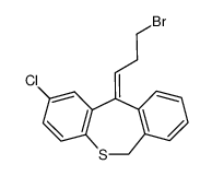 (E)-11-(3-bromopropylidene)-2-chloro-6,11-dihydrodibenzo(b,e)thiepin Structure