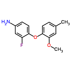3-Fluoro-4-(2-methoxy-4-methylphenoxy)aniline Structure