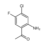 1-(2-氨基-4-氯-5-氟苯基)-乙酮结构式