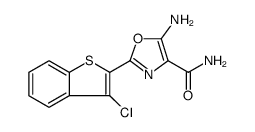 4-Oxazolecarboxamide, 5-amino-2-(3-chlorobenzo[b]thien-2-yl) Structure