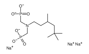 trisodium hydrogen [[(3,5,5-trimethylhexyl)imino]bis(methylene)]diphosphonate structure