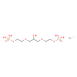 1,3-bis[2-(phosphonooxy)ethoxy]propan-2-ol, zinc salt结构式