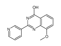 8-methoxy-2-pyridin-3-yl-1H-quinazolin-4-one结构式