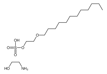 (2-hydroxyethyl)ammonium 2-(dodecyloxy)ethyl sulphate结构式