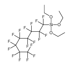 triethoxy(1,1,2,2,3,3,4,4,5,5,6,6,7,7,8,8,8-heptadecafluorooctyl)silane结构式