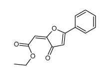 ethyl (2E)-2-(3-oxo-5-phenylfuran-2-ylidene)acetate结构式