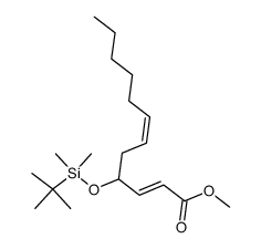 methyl (2E,6Z)-4-((tert-butyldimethylsilyl)oxy)dodeca-2,6-dienoate结构式