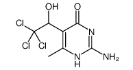 4(3H)-Pyrimidinone, 2-amino-6-methyl-5-(2,2,2-trichloro-1-hydroxyethyl)结构式