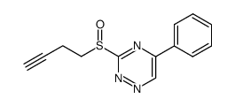 3-(But-3-yne-1-sulfinyl)-5-phenyl-[1,2,4]triazine结构式