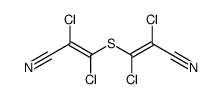 bis(1,2-dichloro-2-cyano-vinyl) sulphide结构式