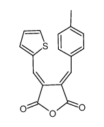 (E,E)-2-<(4-methylphenyl)methylene>-3-(2-thienylmethylene)succinic anhydride Structure