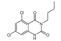 3-butyl-5,7-dichloro-1H-quinazoline-2,4-dione结构式