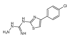 N-amino-N'-[4-(4-chloro-phenyl)-thiazol-2-yl]-guanidine结构式