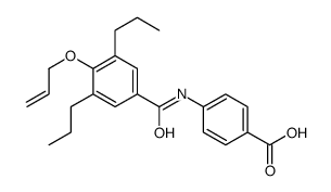 N-(4-Allyloxy-3,5-dipropylbenzoyl)-p-aminobenzoic acid Structure