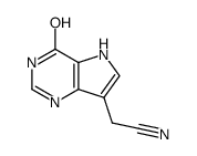 1H-Pyrrolo[3,2-d]pyrimidine-7-acetonitrile,4,5-dihydro-4-oxo-(9CI)结构式