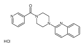 pyridin-3-yl-(4-quinolin-2-ylpiperazin-1-yl)methanone,hydrochloride Structure
