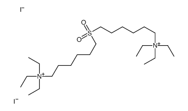 triethyl-[6-[6-(triethylazaniumyl)hexylsulfonyl]hexyl]azanium,diiodide Structure